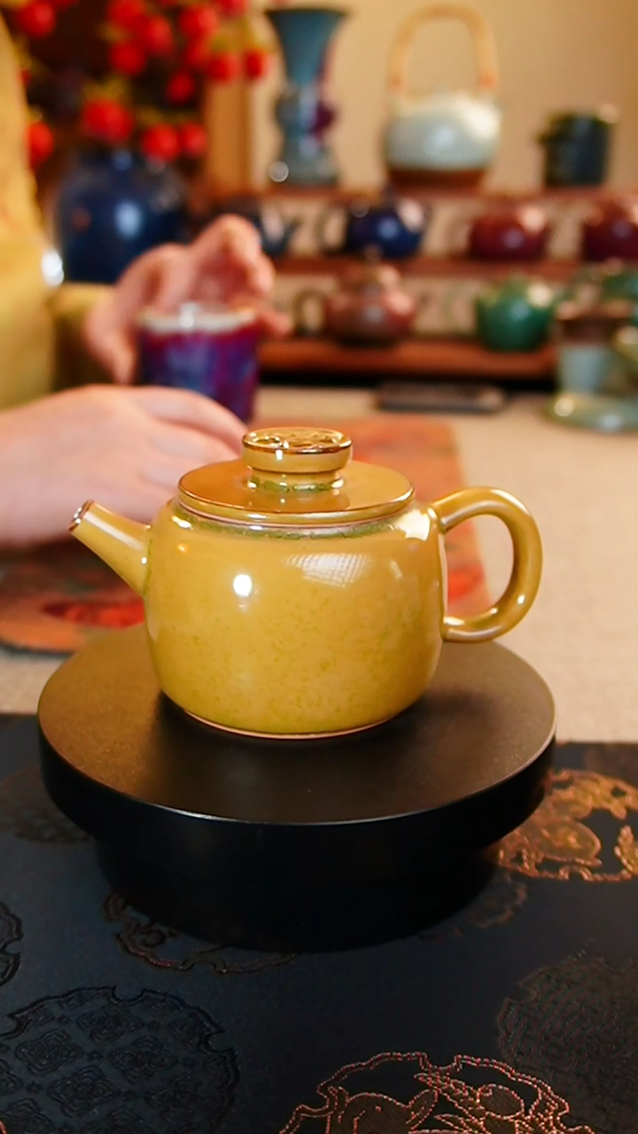 【闪购商品】瓷片炭烧黄德钟壶     -宁