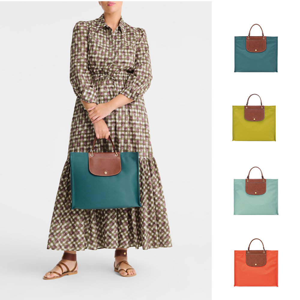 未使用  LONGCHAMP珑骧LePliage帆布通勤电脑公文包10306