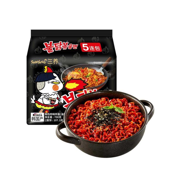 三养辣火鸡味拌面 140g*5