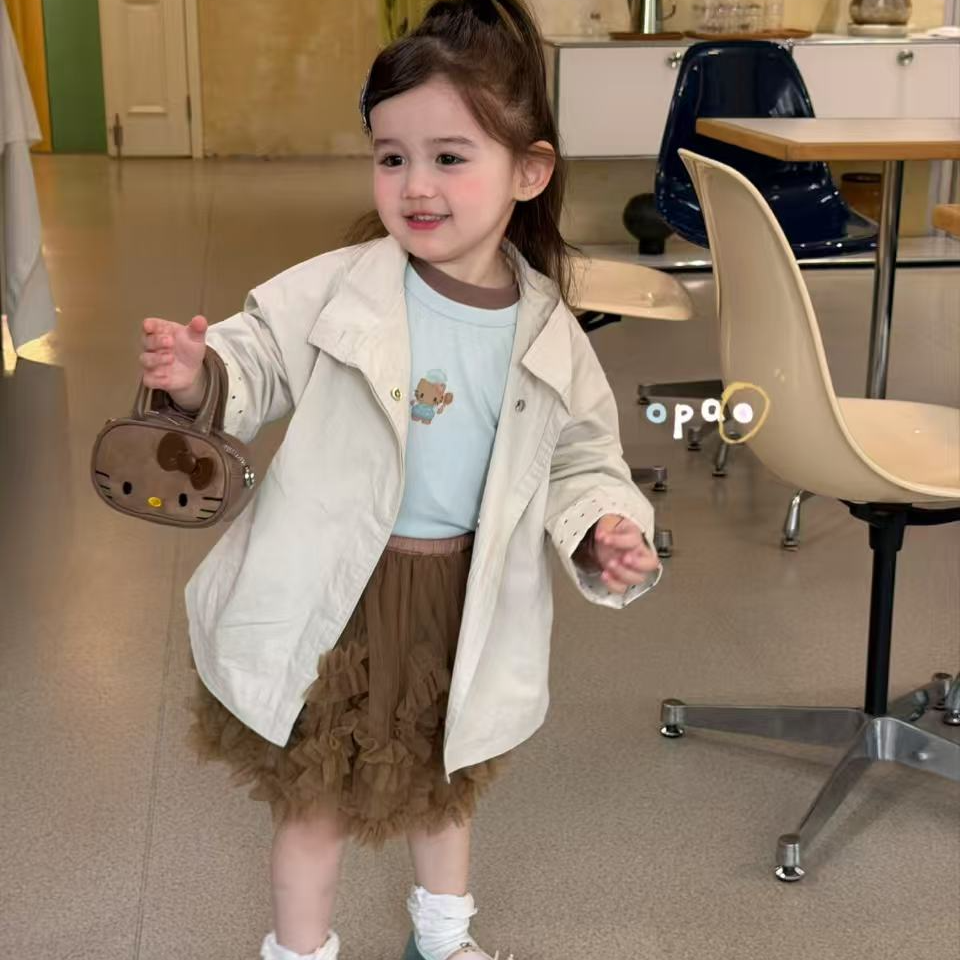 Opao·26春～美拉德色系穿搭小熊风衣两件套纱裙6109 7020 2039汉服