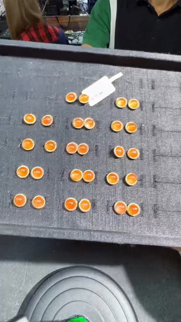 【闪购商品】南红玛瑙耳饰未镶嵌耳钉商品多样性发货1