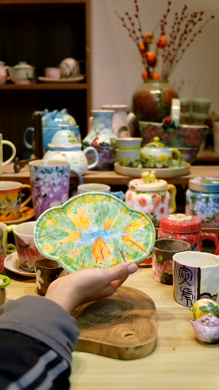 瓷片景德镇釉下五彩手绘陶瓷