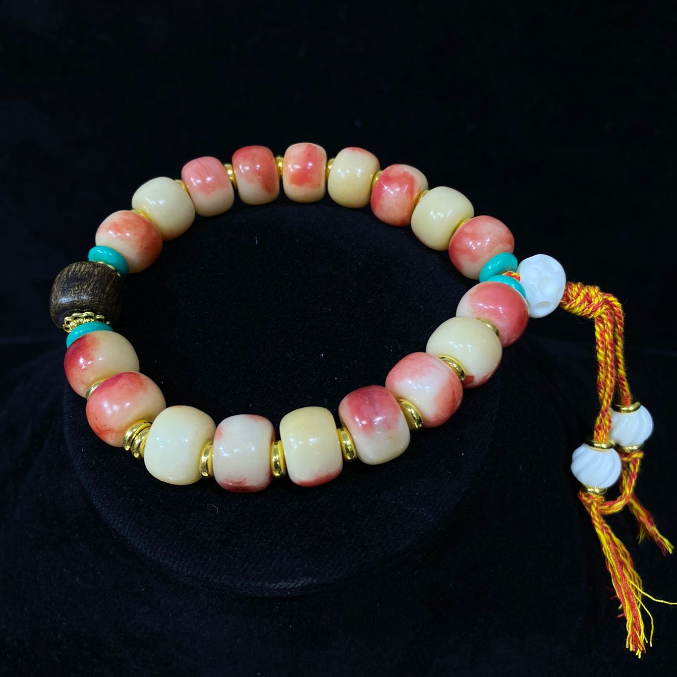 非金属珐琅手链 K6404  粉色手链小众气质百搭时尚