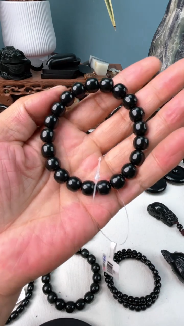 手链未镶嵌和田玉新疆和田玉塔青卡10老型珠