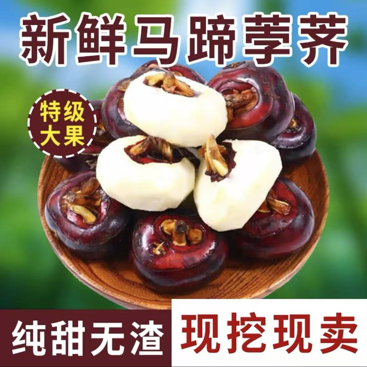 安徽新鲜带土现挖马蹄荸荠农家当季水果脆甜多汁爽口特产好吃的