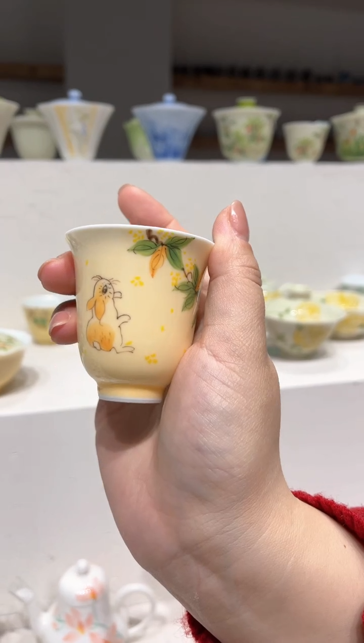 【闪购商品】桂花茶杯 啊哈哈哈哈