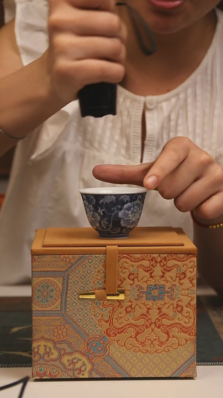 景德镇高温万花铃铛杯