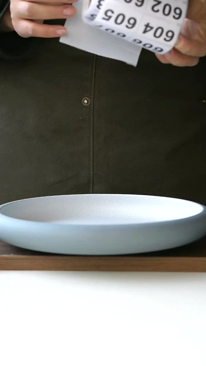 【闪购商品】陶瓷59粗陶圆深盘23cm微瑕@4-2@