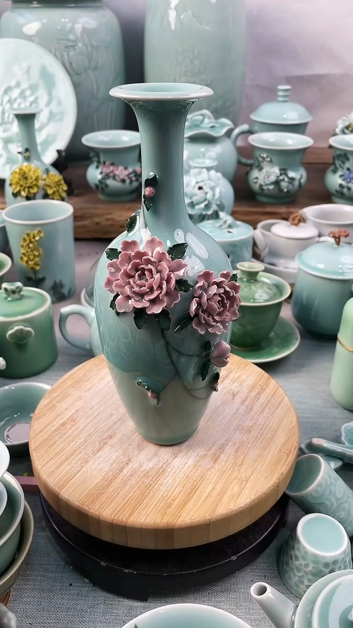 【闪购商品】纯手工 特价 微瑕 慧仙青瓷