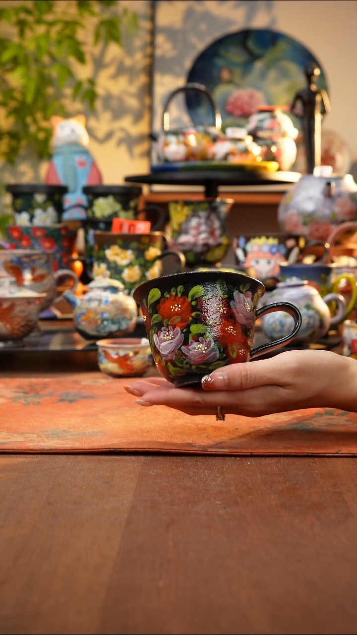 瓷片景德镇手工手绘100