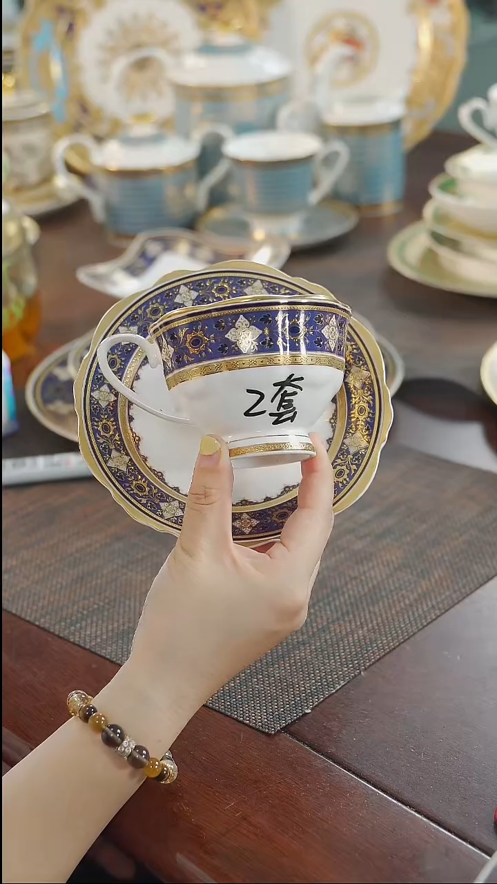 瓷片咖啡杯碟 2套