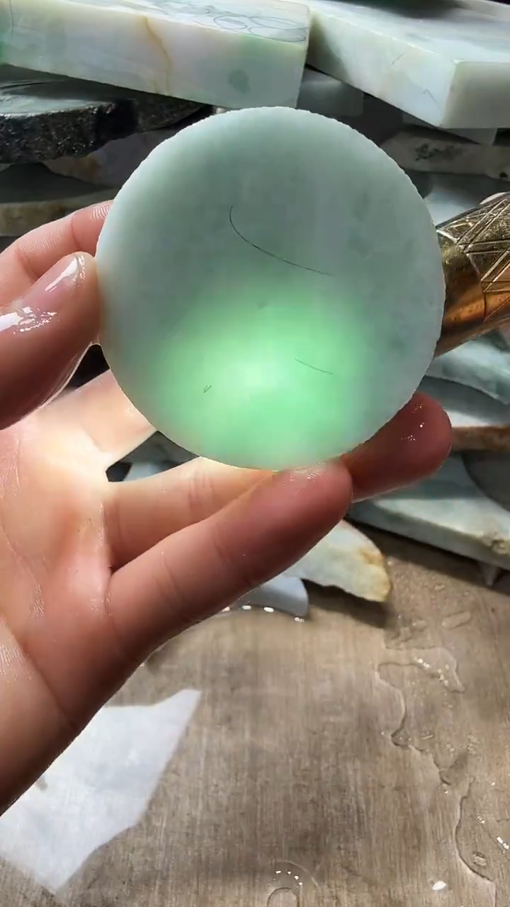 裸石翡翠天然翡翠A货花96