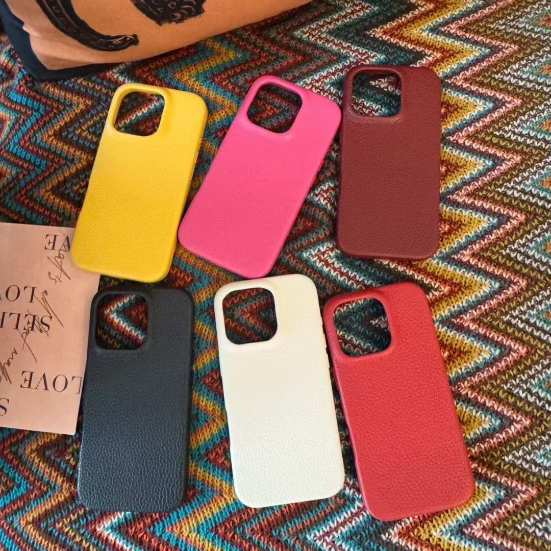 新款秋冬款轻奢荔枝纹皮革磁吸全包适用于苹果17promax-14手机壳