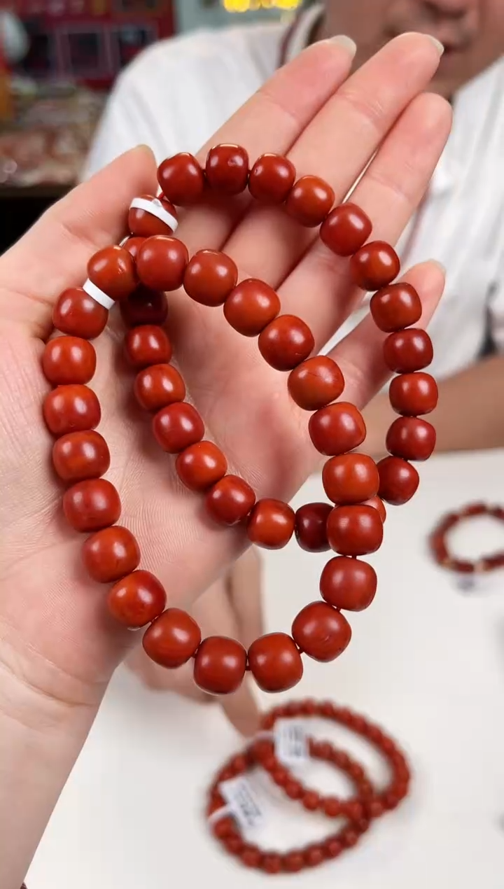 南红玛瑙瓦西老型手串10+未镶嵌（多样式发其一）