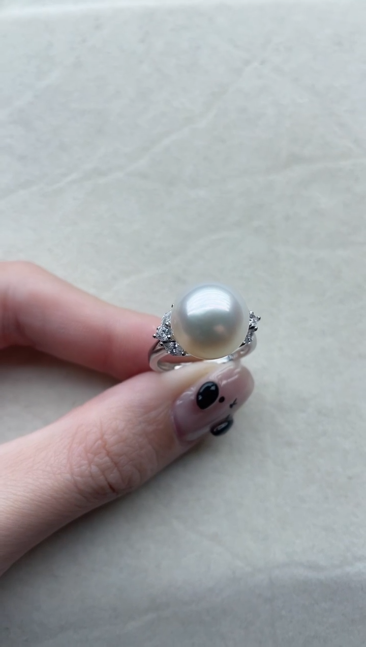 【闪购商品】海水珍珠戒指银S925镶嵌133