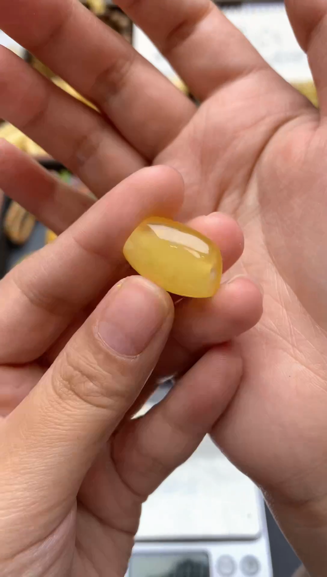 【闪购商品】琥珀珠宝奇石未镶嵌102琥珀蜜蜡花粉小坑