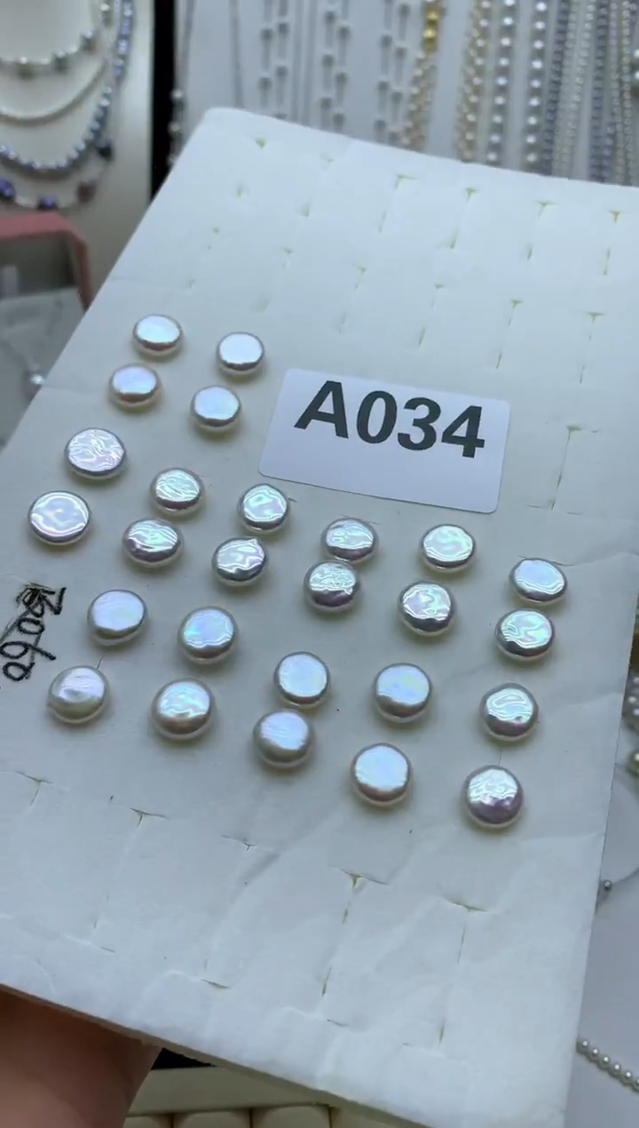 银S925镶嵌耳饰淡水珍珠多样性发其一