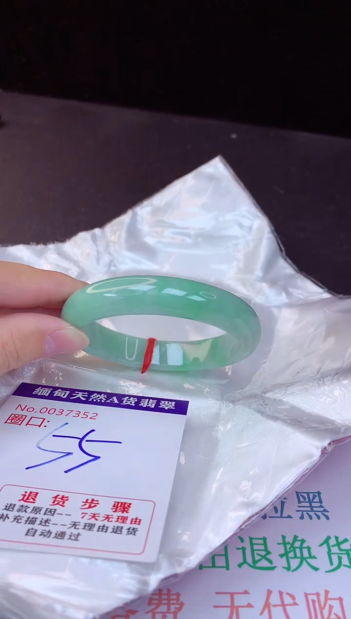 【闪购商品】翡翠手镯未镶嵌55+             