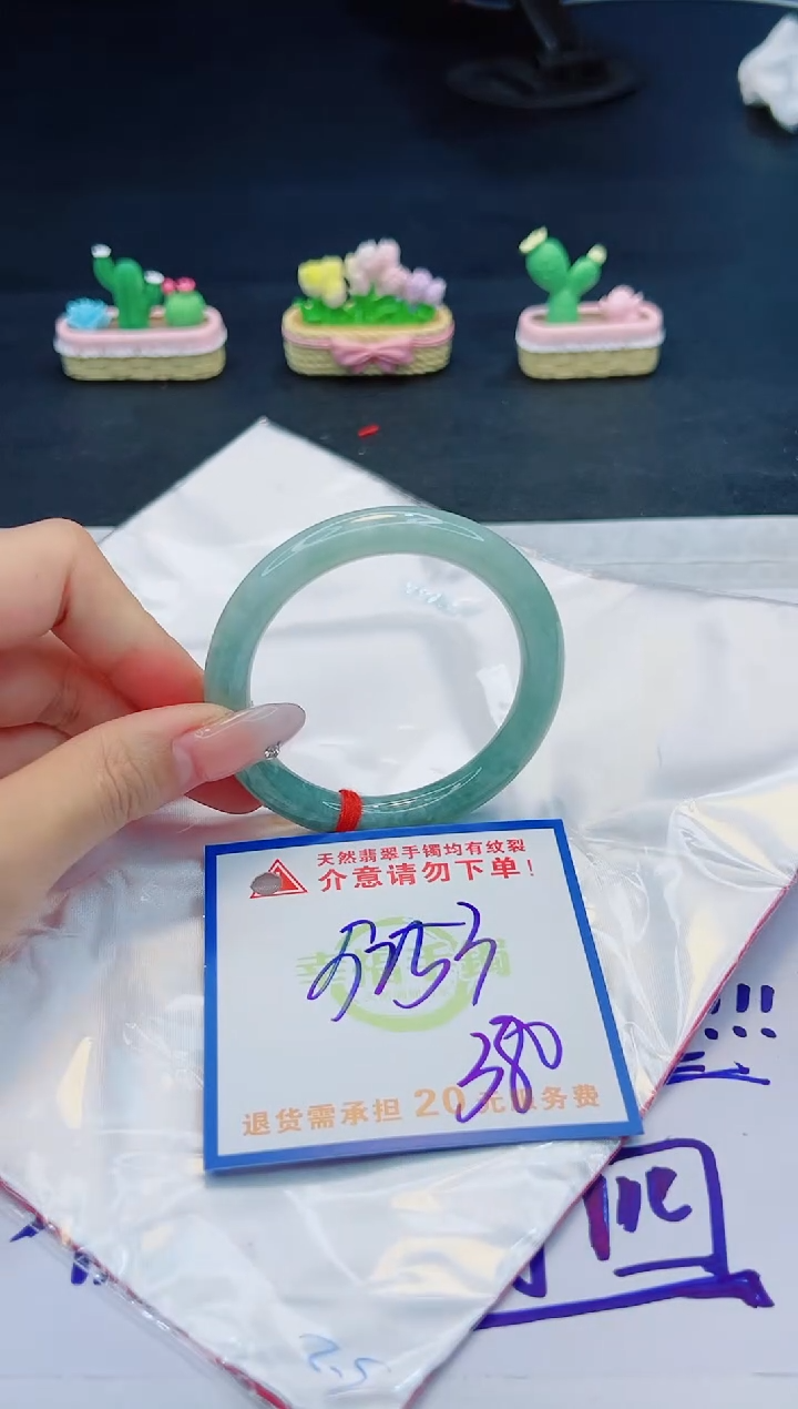 【闪购商品】翡翠手镯未镶嵌，质检证书图片色彩偏黑白