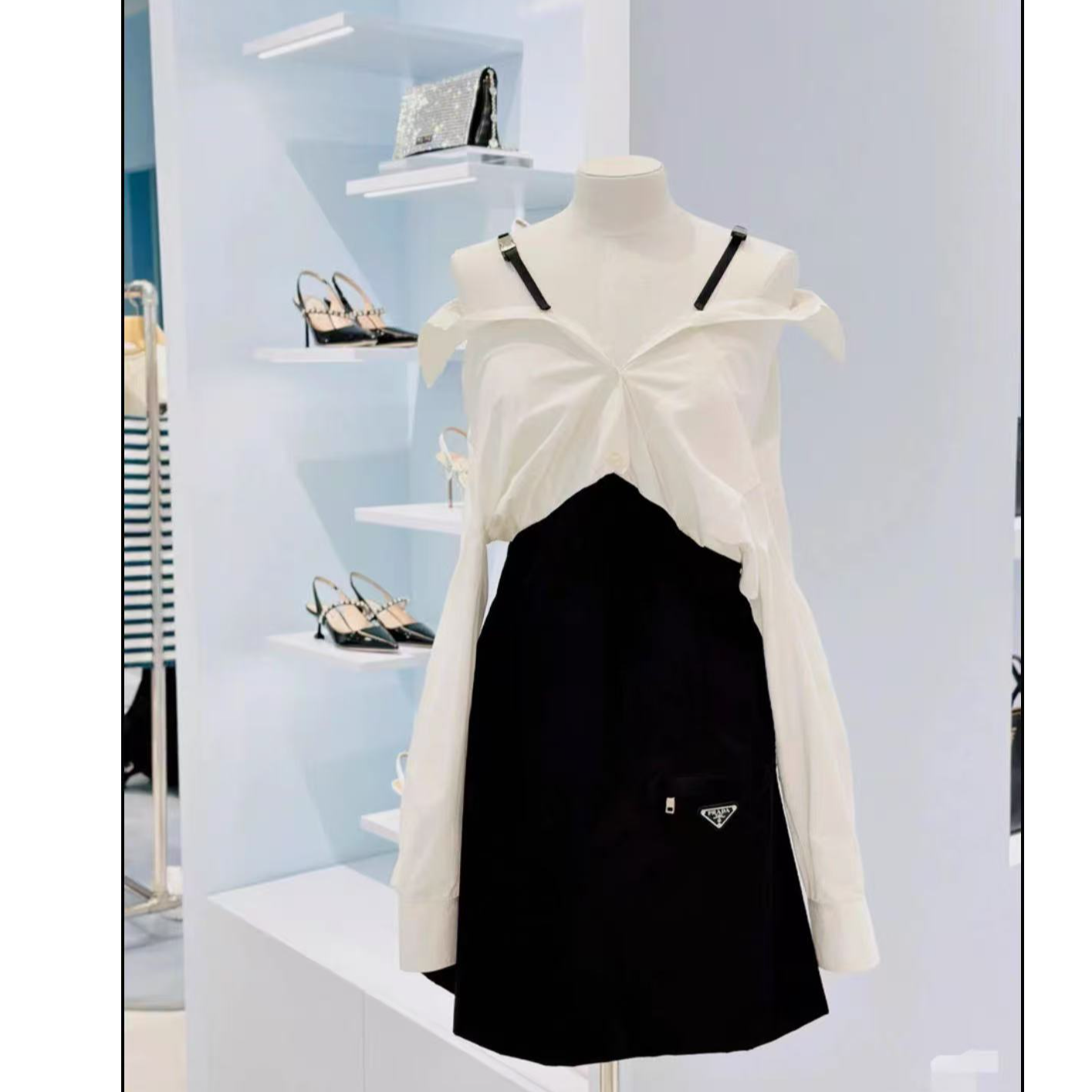 未使用 Prada/普拉达 双双臻选/vv02393/普拉达连衣裙/38码