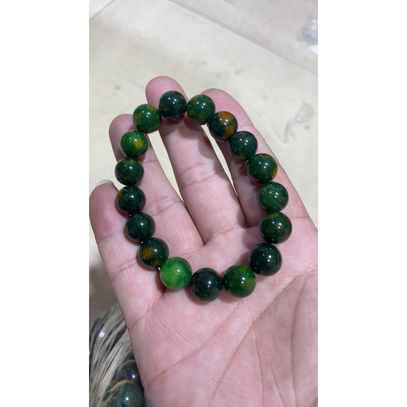 D  978 卡12 孔雀绿苏手串