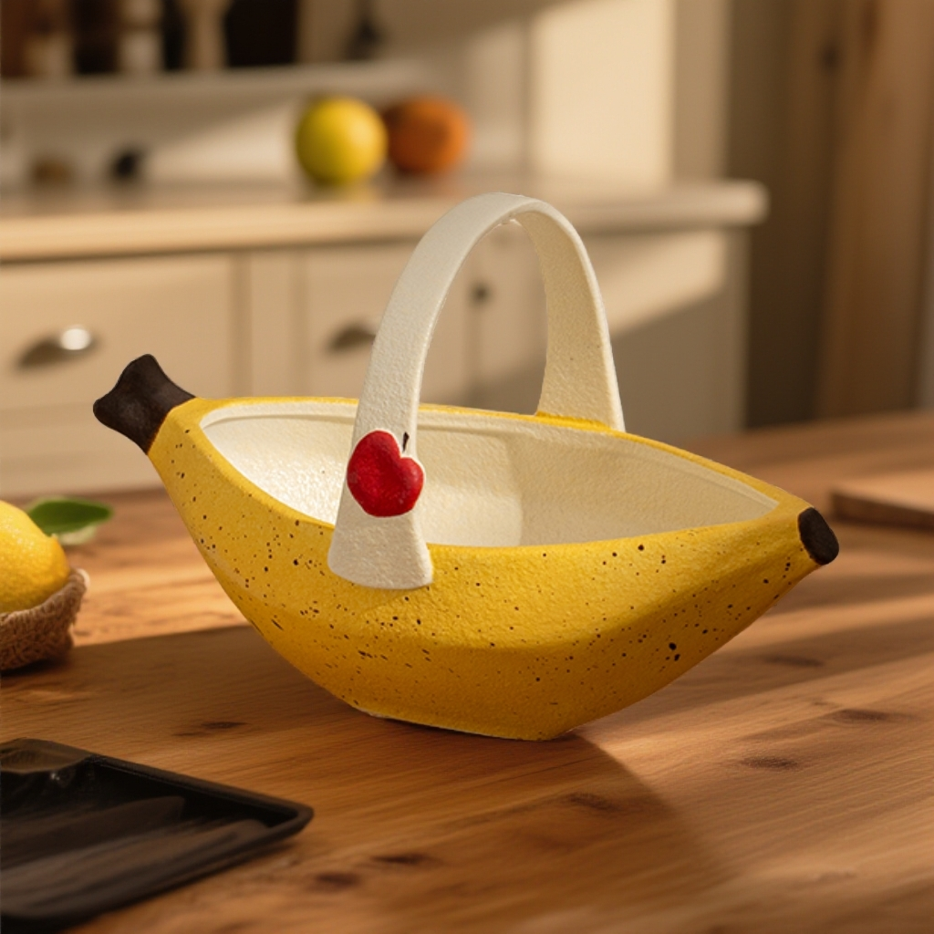 William Wilde香蕉苹果系列/水果提篮 可爱家用创意简约风格陶瓷