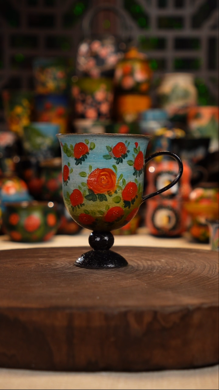  油画   釉下彩  杯子