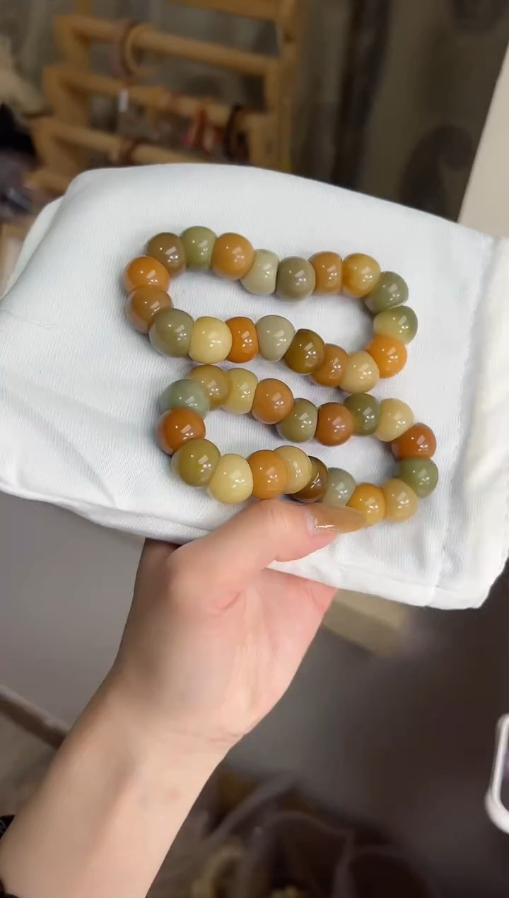 手串菩提根/象牙果沐d59糖炒栗子玉化蒜瓣大肠15mm手串多宝