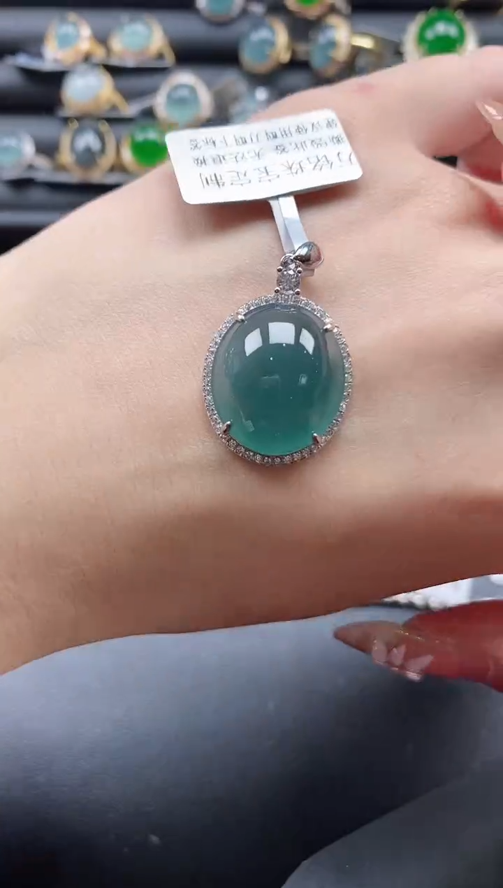 【闪购商品】翡翠戒指银S925镶嵌1111