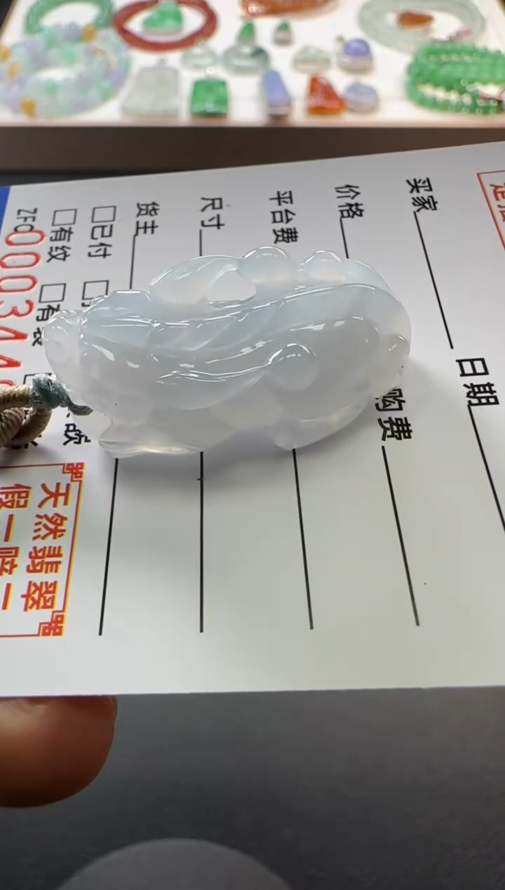 【闪购商品】翡翠颈饰未镶嵌不退不换 无鉴赏期