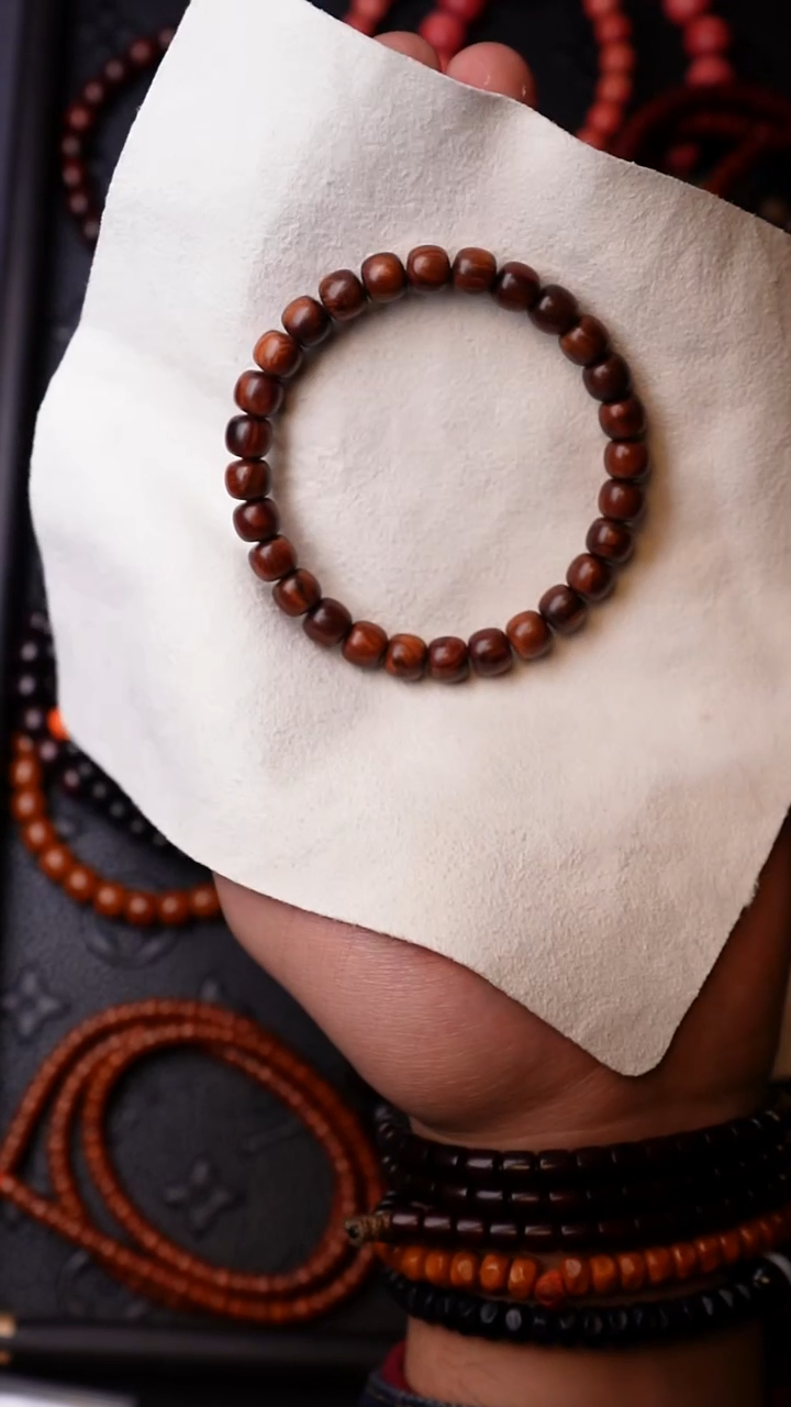 黄花梨/降香黄檀手串/手链海南黄花梨紫油梨8mm