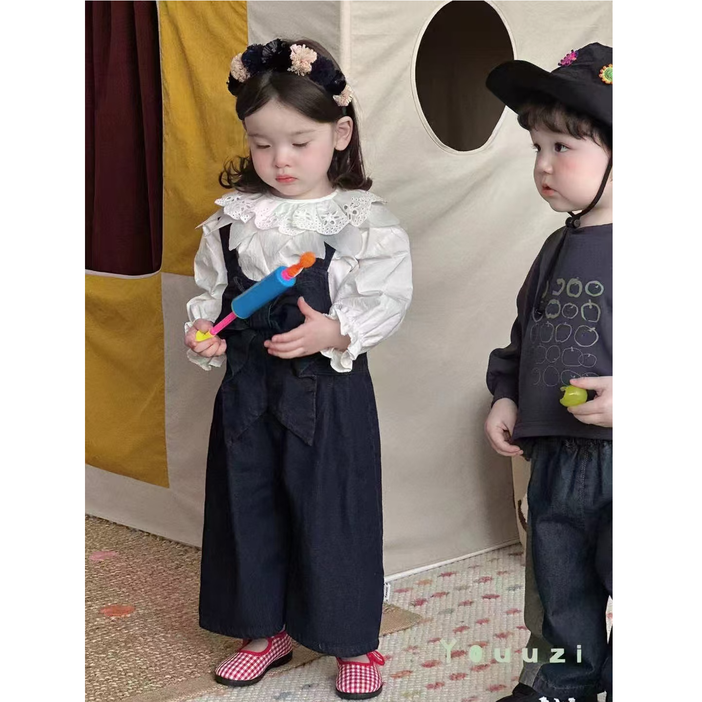 080808直播专用* 婴幼儿亲子装【贝音色，究，红深】 盒