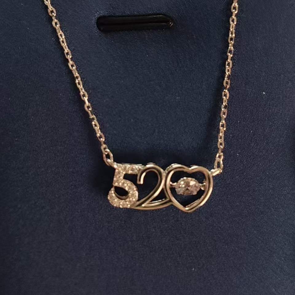 铜合金大理石项链 爱敏首饰项链