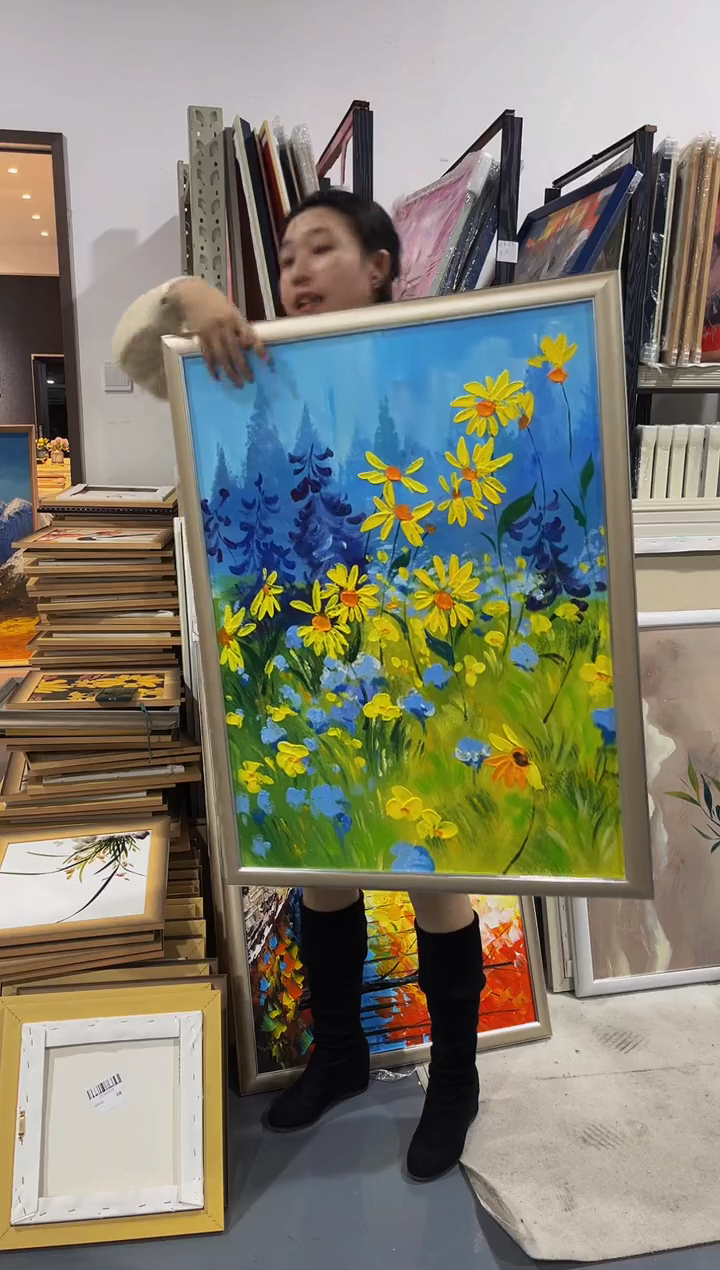 【闪购商品】油画14号 60*80 花卉-手绘油画