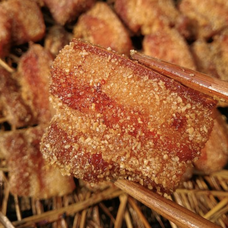 （洞口县特产）农家山里农家熟食喂养土猪，五花腊米粉肉