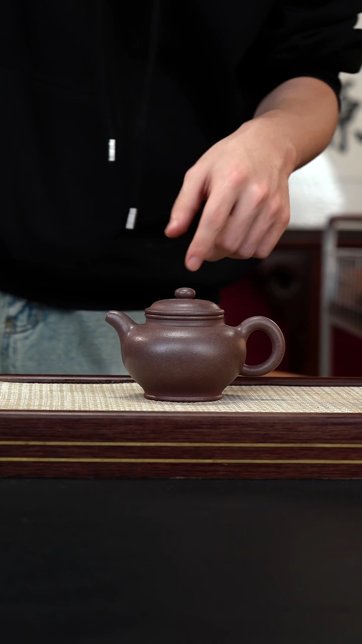 茶壶紫砂JF粗砂桃花泥 掇只