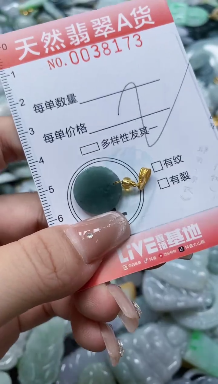 翡翠未镶嵌颈饰闪购0038173