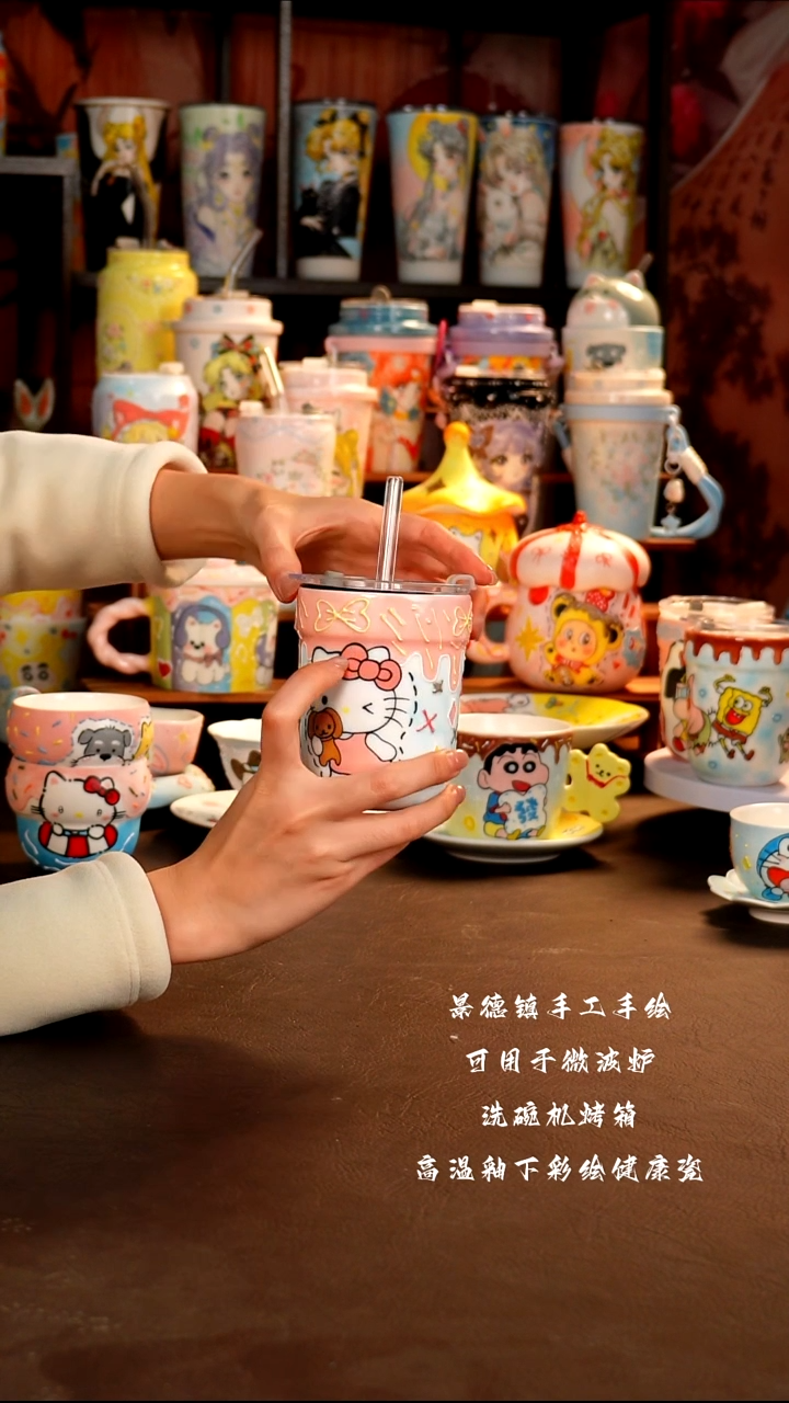 景德镇手工手绘杯杯