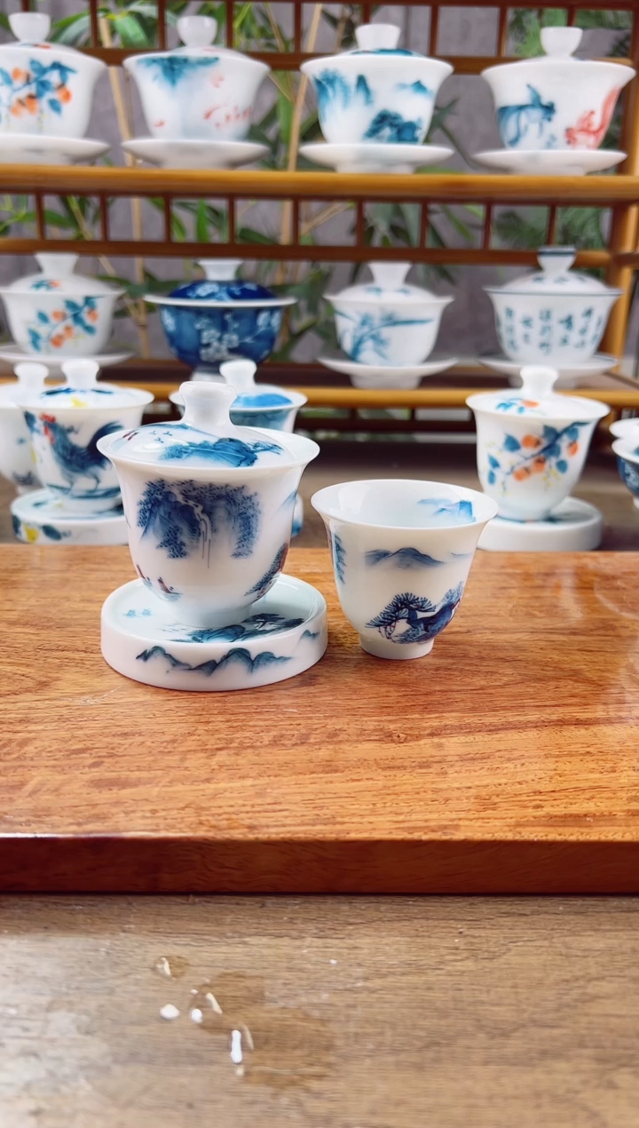 【闪购商品】微瑕山水美人备+小盖置+主人杯60cc