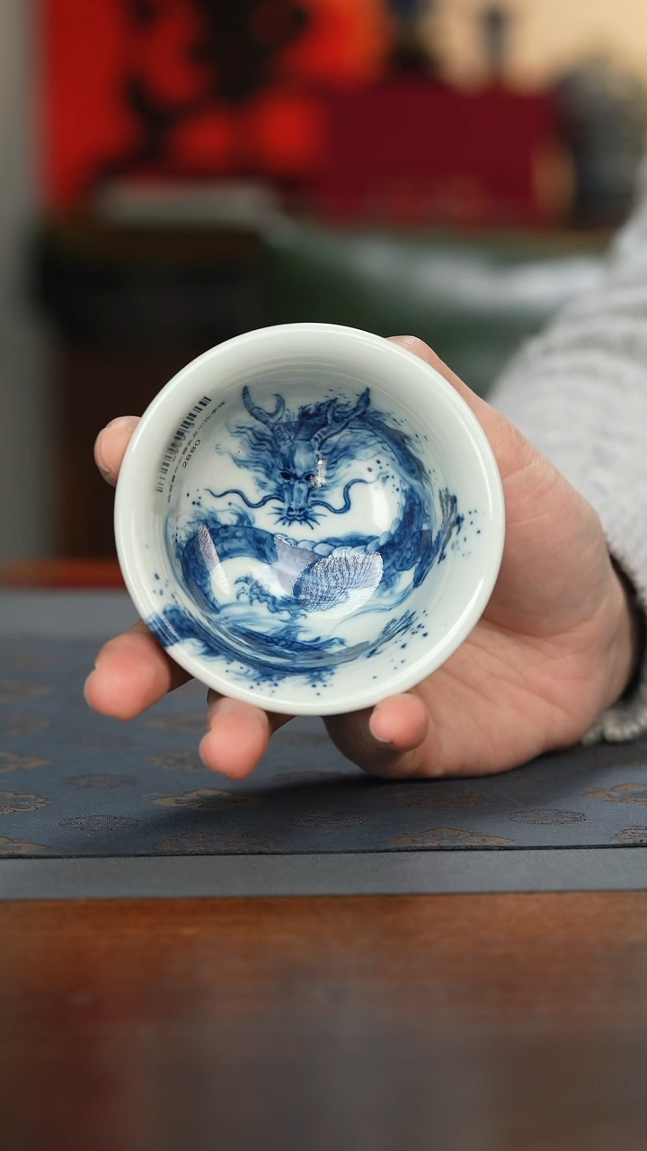 【闪购商品】瓷片国风水墨玄龙预售