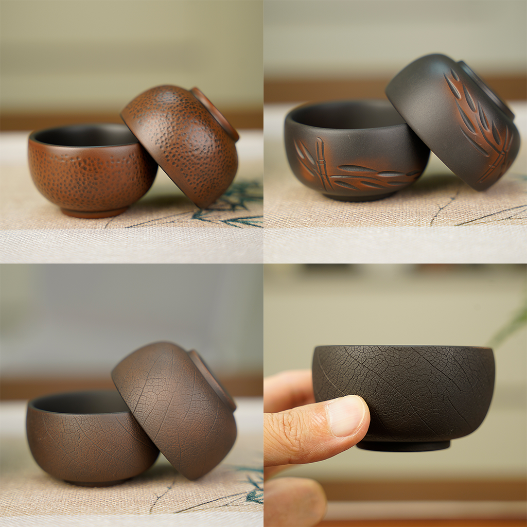 【品茗杯】正宗云南建水紫陶茶具茶杯 手工约60ML茶杯