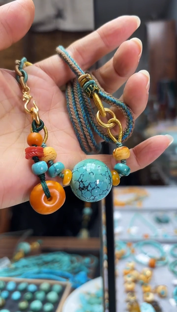 【闪购商品】绿松石颈饰未镶嵌项链