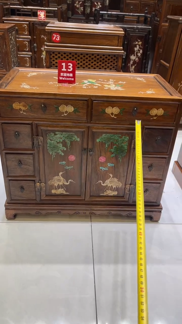 【闪购商品】木松鹤延年 收纳柜