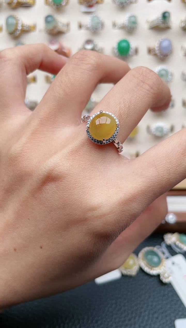 【闪购商品】翡翠戒指银S925镶嵌1111