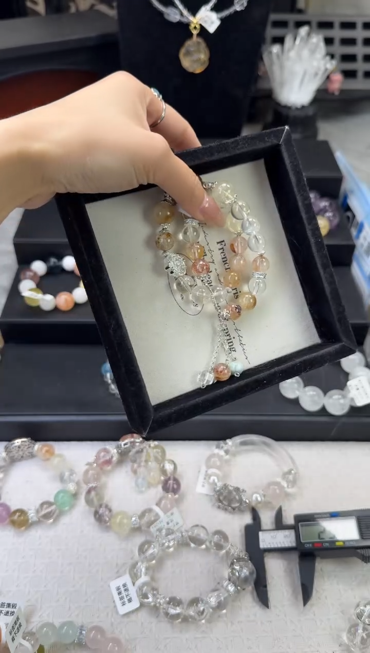 水晶手链未镶嵌天然水晶 多样性发货