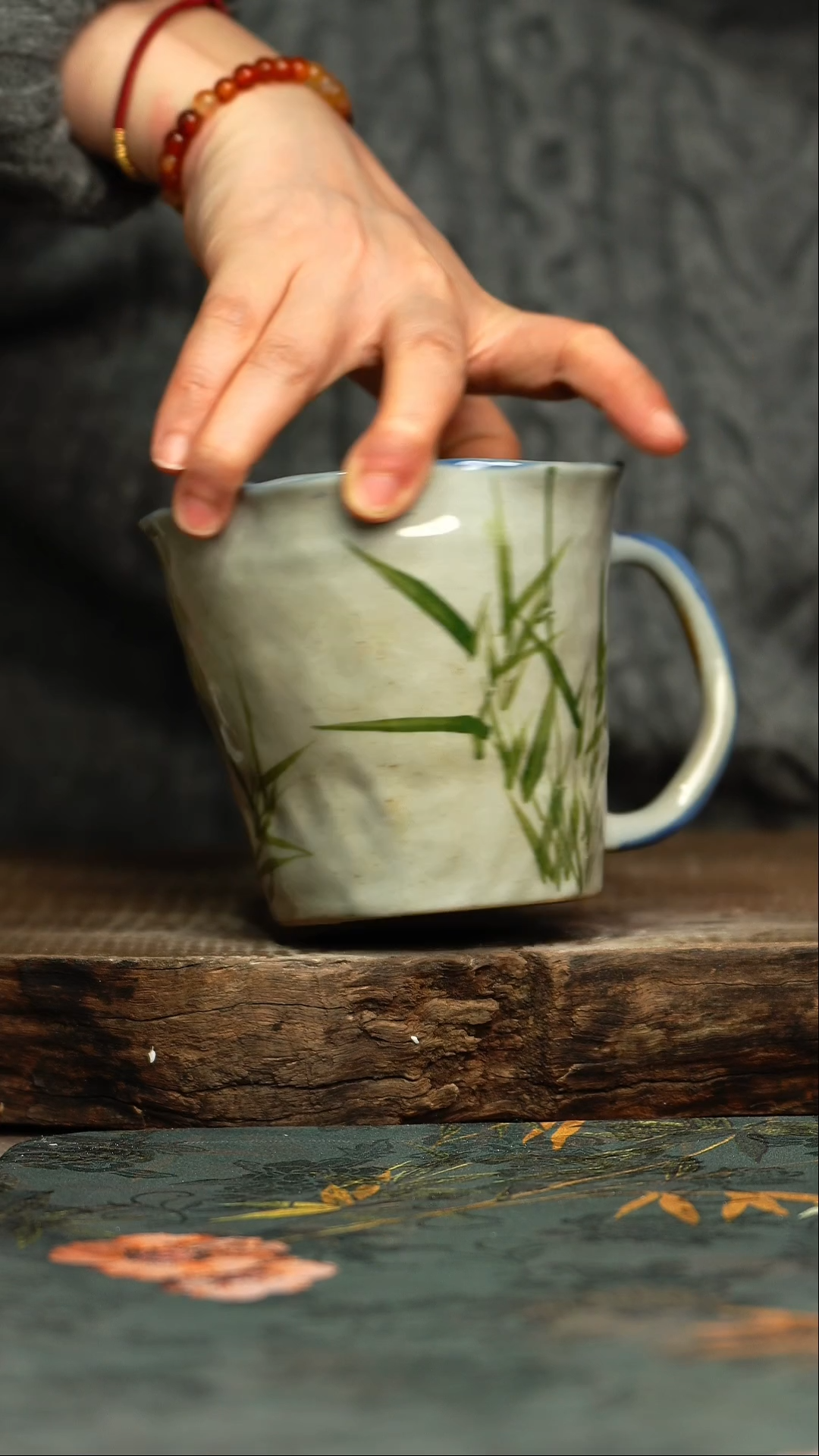 【闪购商品】杯杯釉下彩手工手绘同款陶器