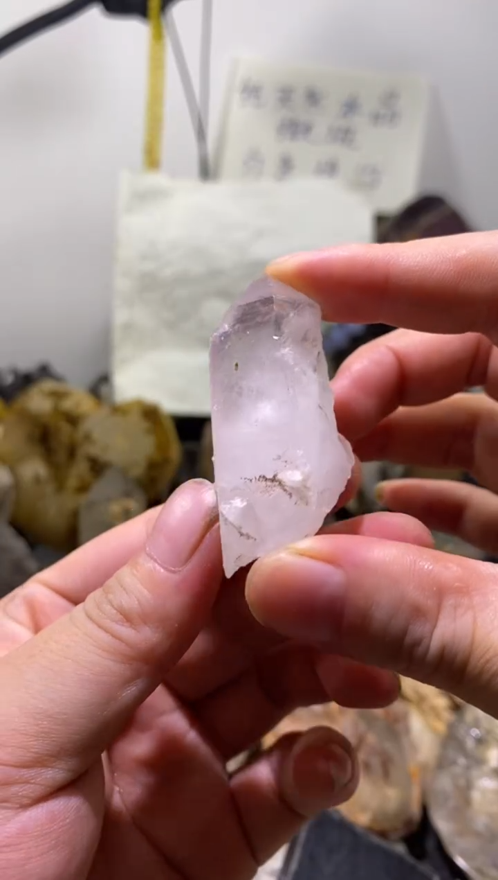 未镶嵌珠宝半成品水晶11号金口河白水晶柱子