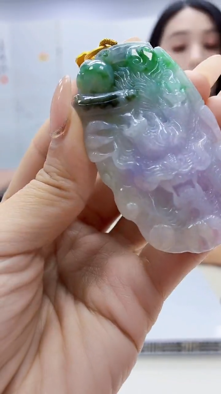 未镶嵌定制翡翠3495ty-毛货挂件30赠珠链