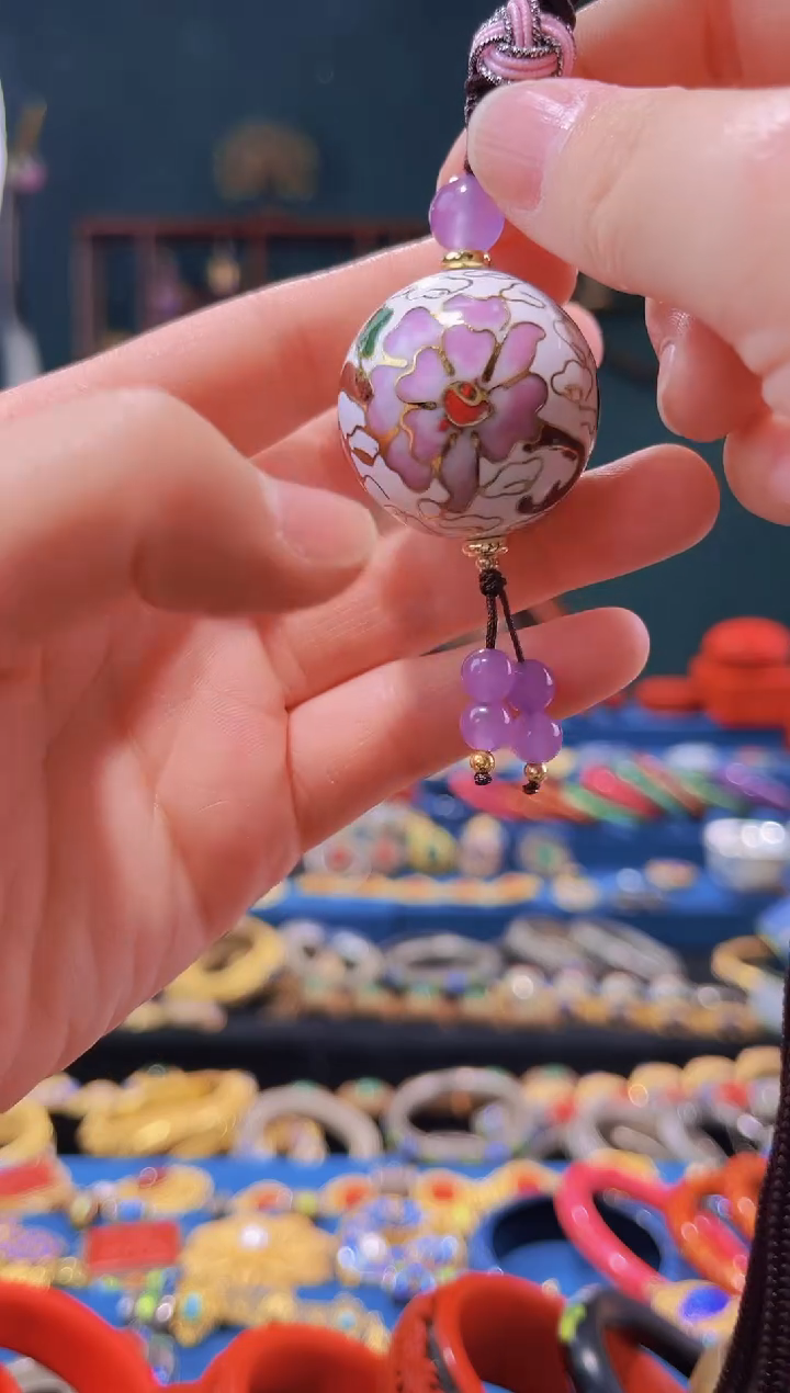 【闪购商品】非遗绝技 景泰蓝3.0吊坠 白