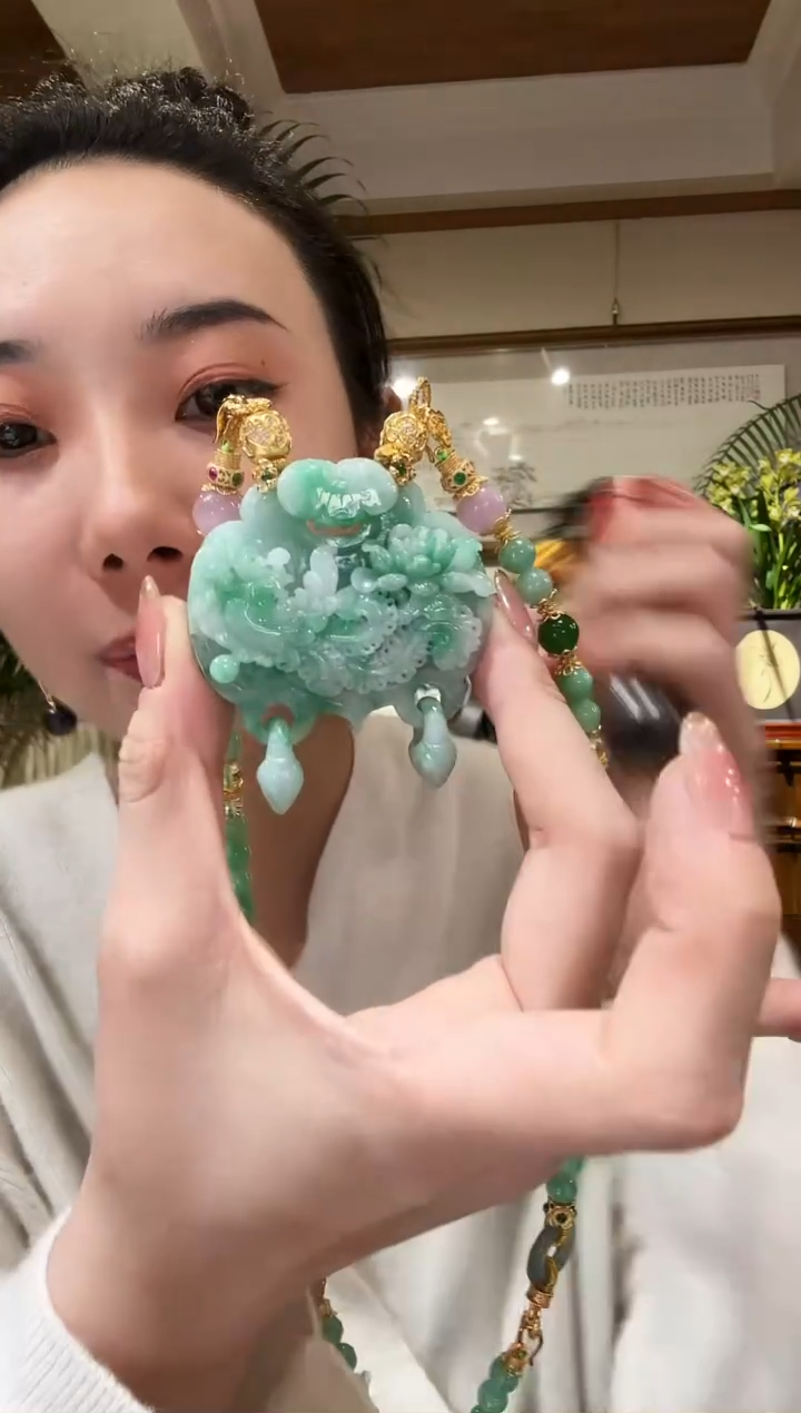 【闪购商品】翡翠颈饰未镶嵌国风